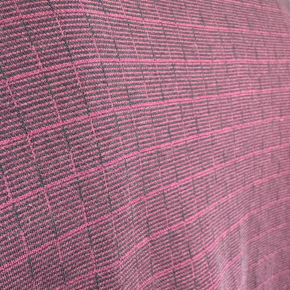 Y2K Van Heusen Burgundy Black Collared Top - Picture 5 of 5